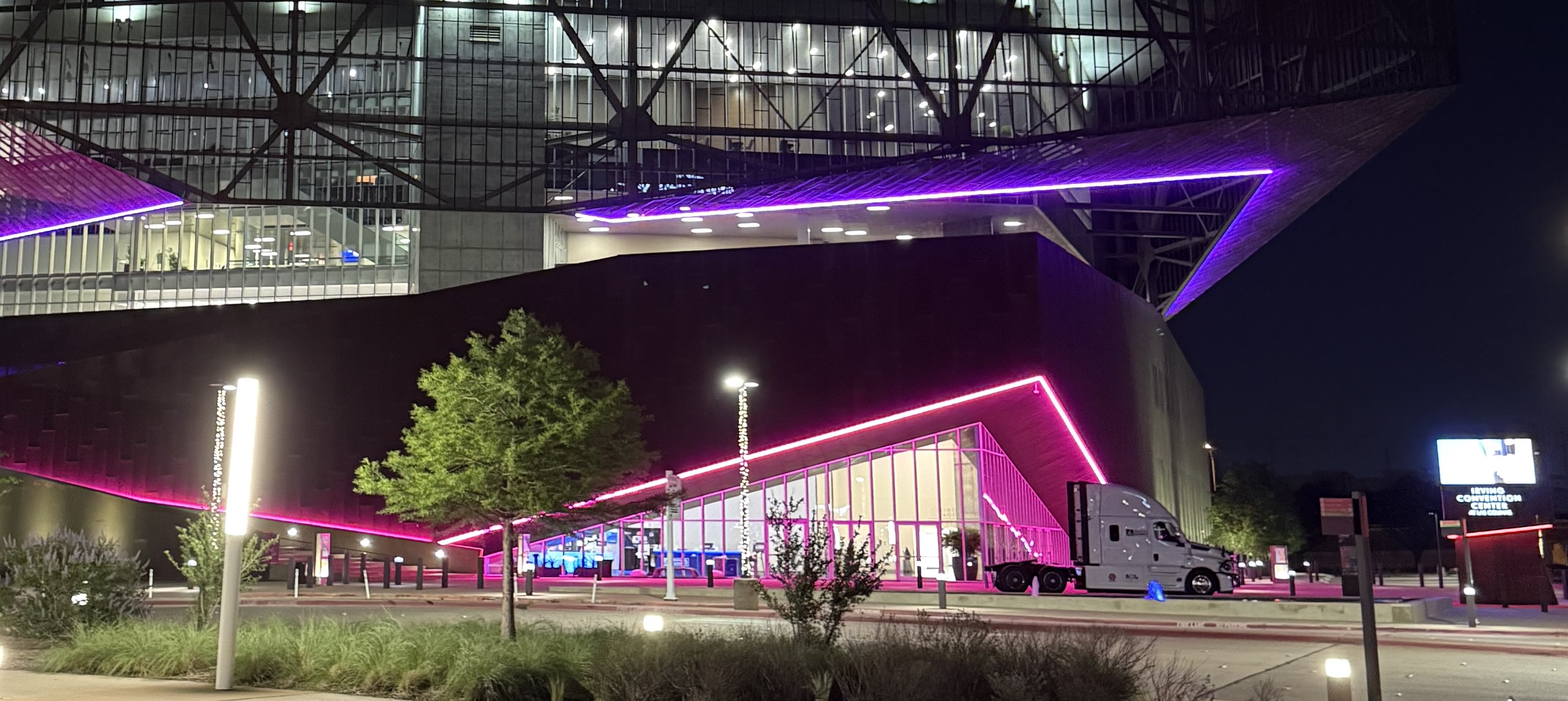 The Irving Convention Center at night